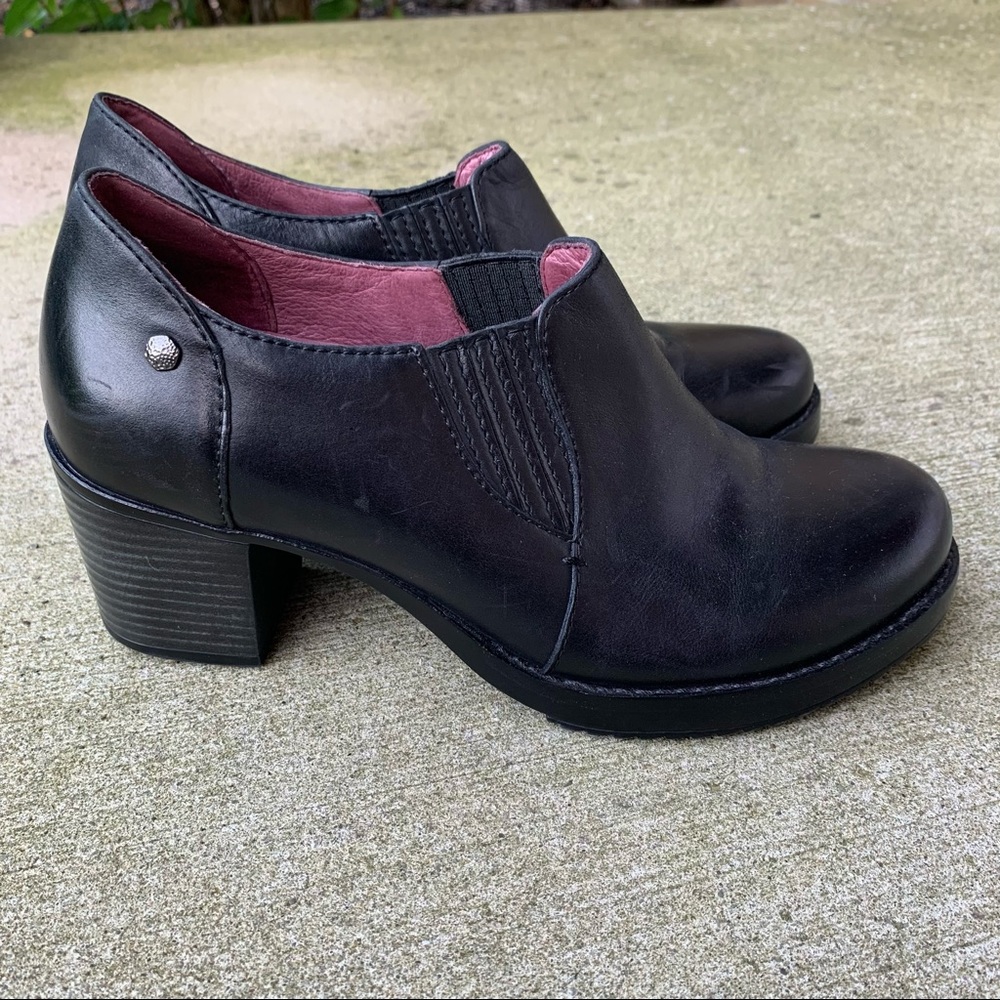 black DANSKO heeled clogs SZ 39 (about size 8)